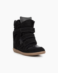 Bekett Suede and Leather High-Top Trainer