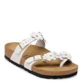 Mayari Flowers White Leather (Women)