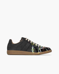 Men's Black Art Paint Runner Sneakers
