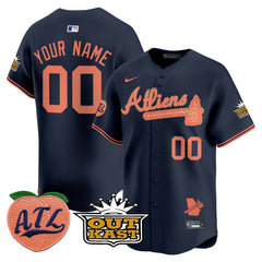ATL Atliens & Peach Vapor Premier Limited Custom Jersey - All Stitched