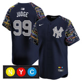 NYY Subway Style Vapor Premier Limited Jersey - Stitched