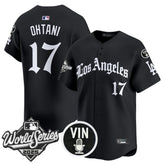 Dodgers 2025 World Series Vapor Premier Limited Jersey - LA Gothic Edition - All Stitched