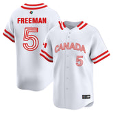 Team Canada World Baseball Classic Vapor Premier Jersey - 2026 Roster (Projected Number) - All Stitched