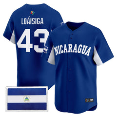 Team Nicaragua 2026 World Baseball Classic Vapor Premier Jersey - All Stitched