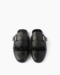 Women's Yeager Fringed Leather Mules