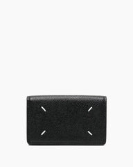 (Pre-sale) Grainy Leather Snap Button Wallet