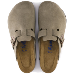 Boston Soft Footbed Suede Taupe (Women)