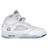 Air Jordan 5 Retro 'White Metallic' - White/Black/Metallic Silver