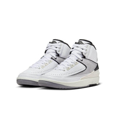 Air Jordan 2 Retro "White Fire Red Black Cement" - Boy's GS