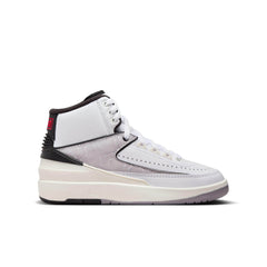 Air Jordan 2 Retro "White Fire Red Black Cement" - Boy's GS
