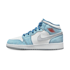 Air Jordan 1 Mid 'French Blue Fire Red'