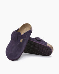 Women's Suede U-Style Soft Footbed Boston Clogs