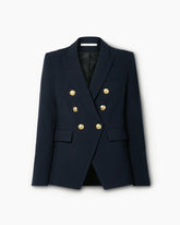 (Clean Up - XL ) Double-breasted Grain De Poudre Blazer