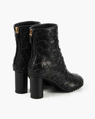 Women's Woven Suede Leather Boots
