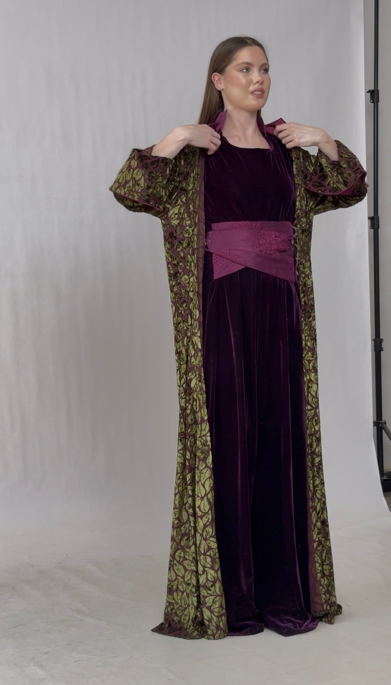 Royal Velvet Long Sleeve Jumpsuit