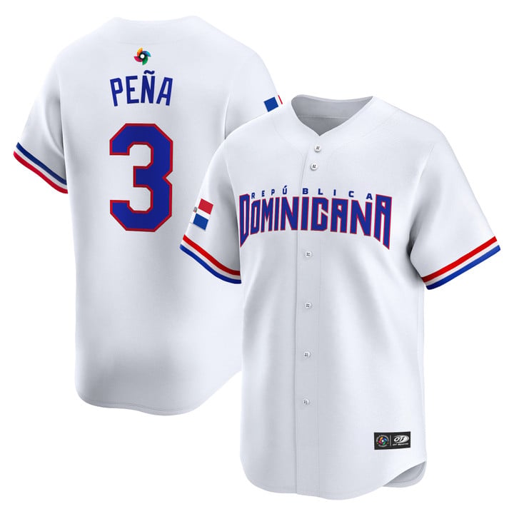 Team Dominican Republic World Baseball Classic Vapor Premier Jersey - 2026 Roster - All Stitched