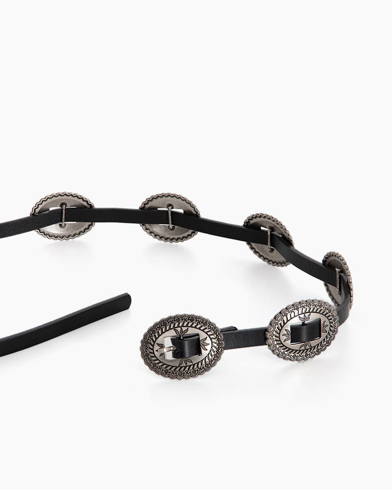 Women's Vegan Leather  Skinny Belt Belts