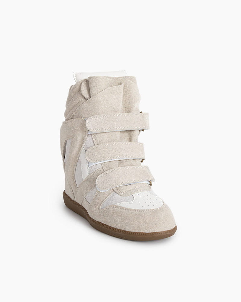 Bekett Suede and Leather High-Top Trainer