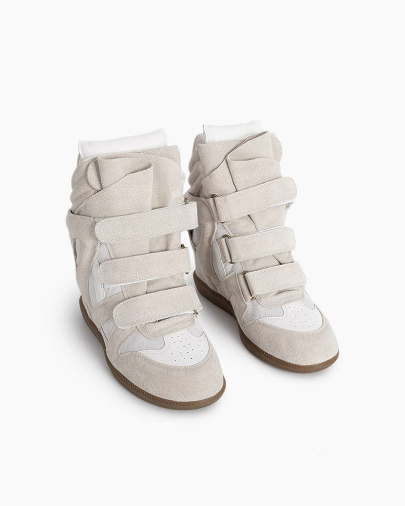Bekett Suede and Leather High-Top Trainer