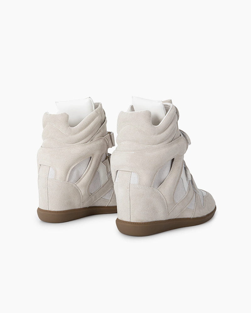 Bekett Suede and Leather High-Top Trainer