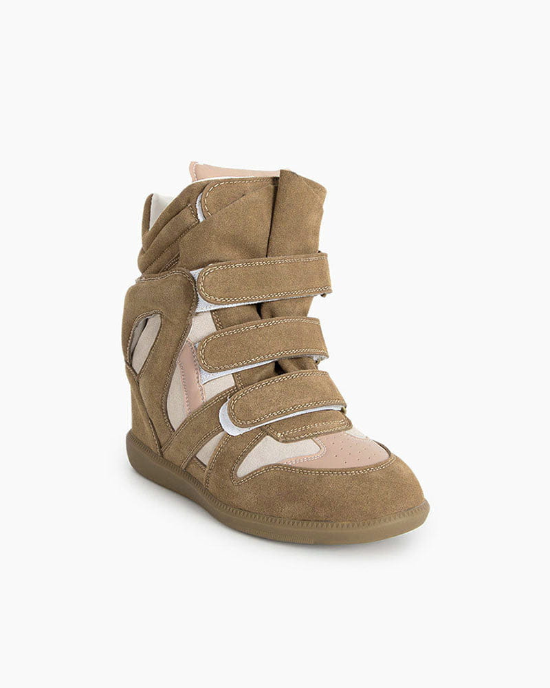 Bekett Suede and Leather High-Top Trainer