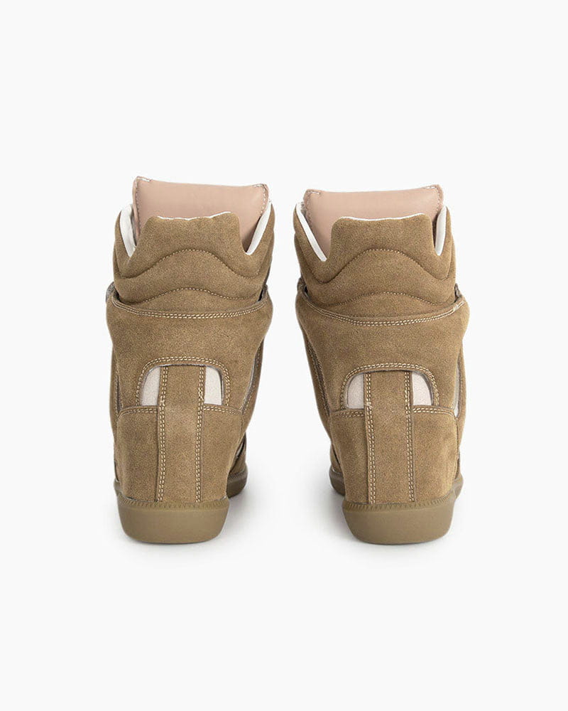 Bekett Suede and Leather High-Top Trainers
