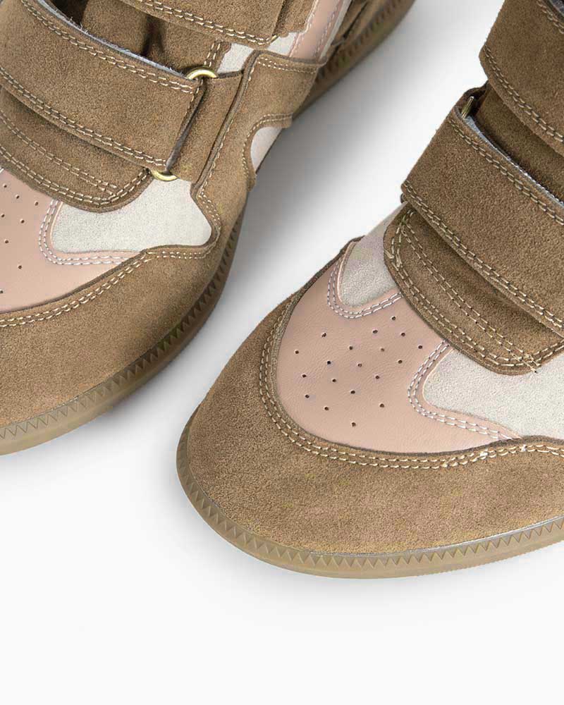 Bekett Suede and Leather High-Top Trainers