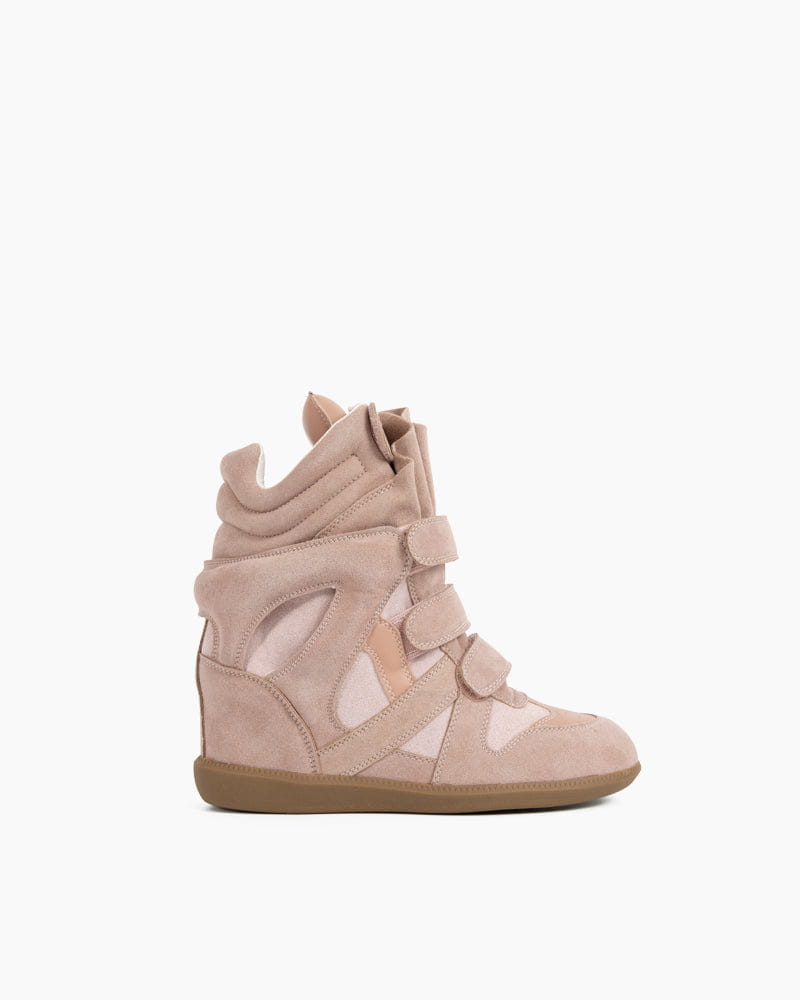 Bekett Suede and Leather High-Top Trainer