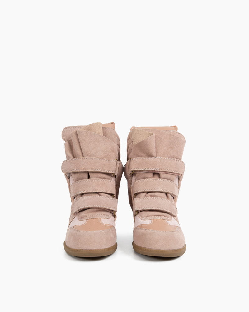 Bekett Suede and Leather High-Top Trainer