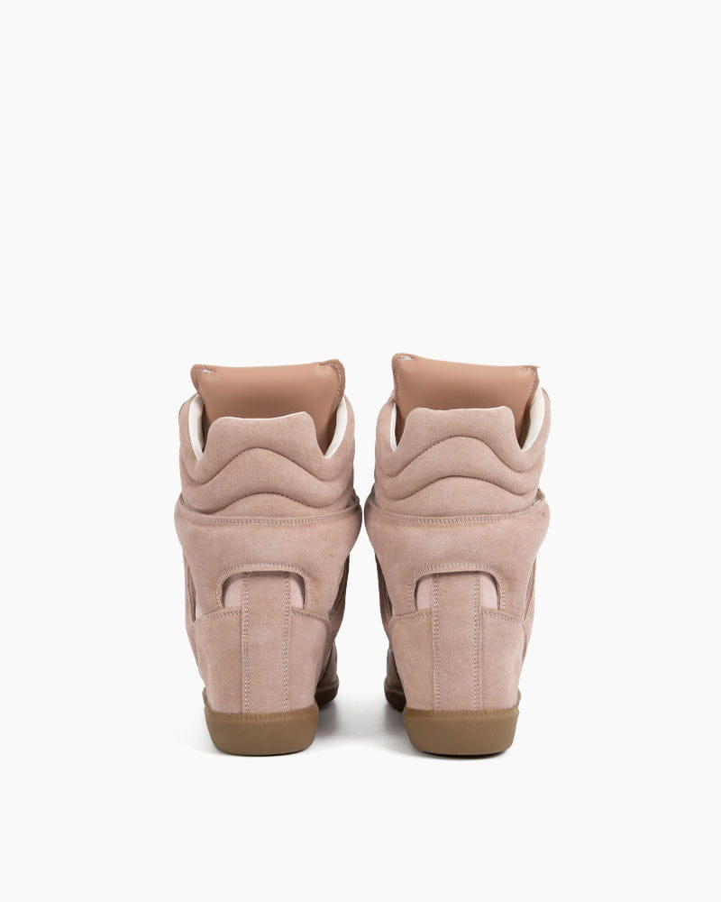 Bekett Suede and Leather High-Top Trainers