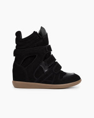 Bekett Suede and Leather High-Top Trainer