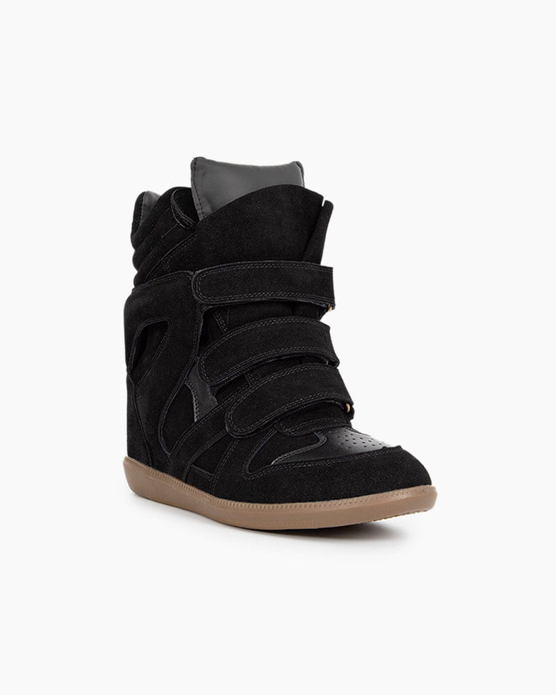 Bekett Suede and Leather High-Top Trainer