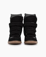 Bekett Suede and Leather High-Top Trainer