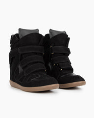 Bekett Suede and Leather High-Top Trainer