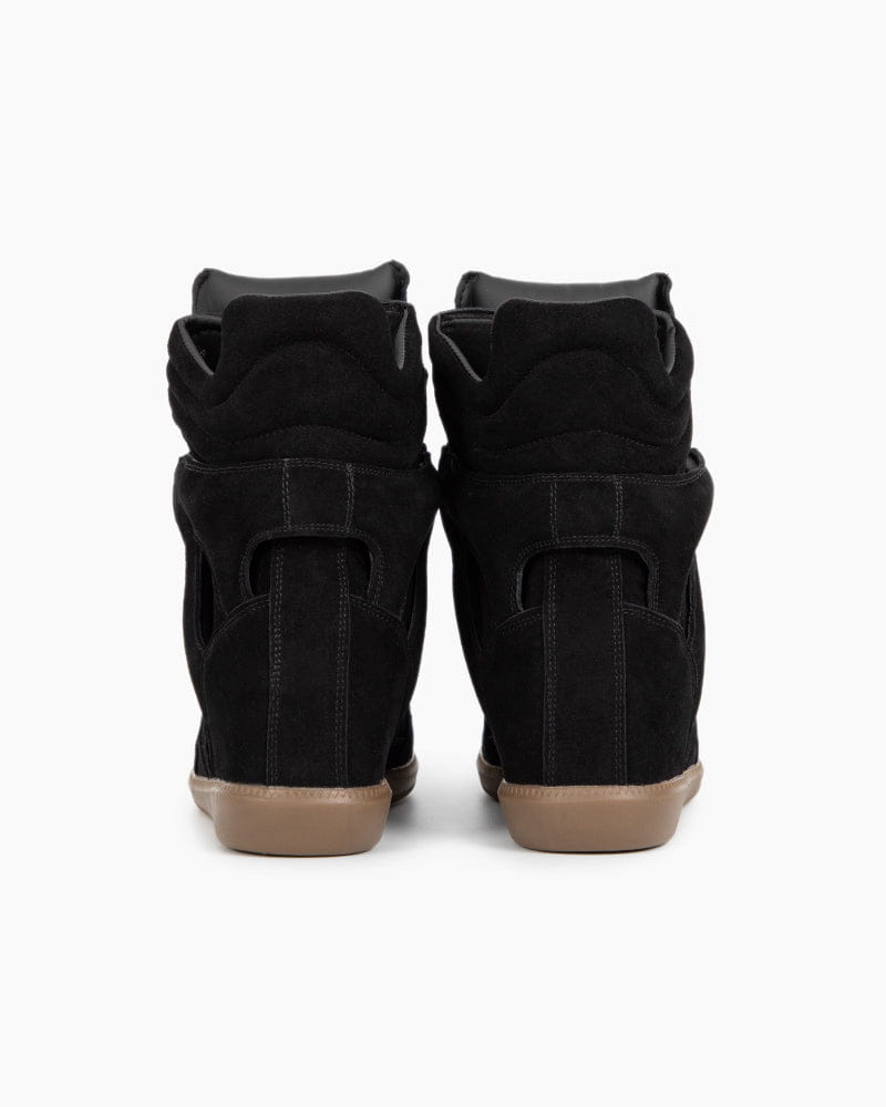 Bekett Suede and Leather High-Top Trainer