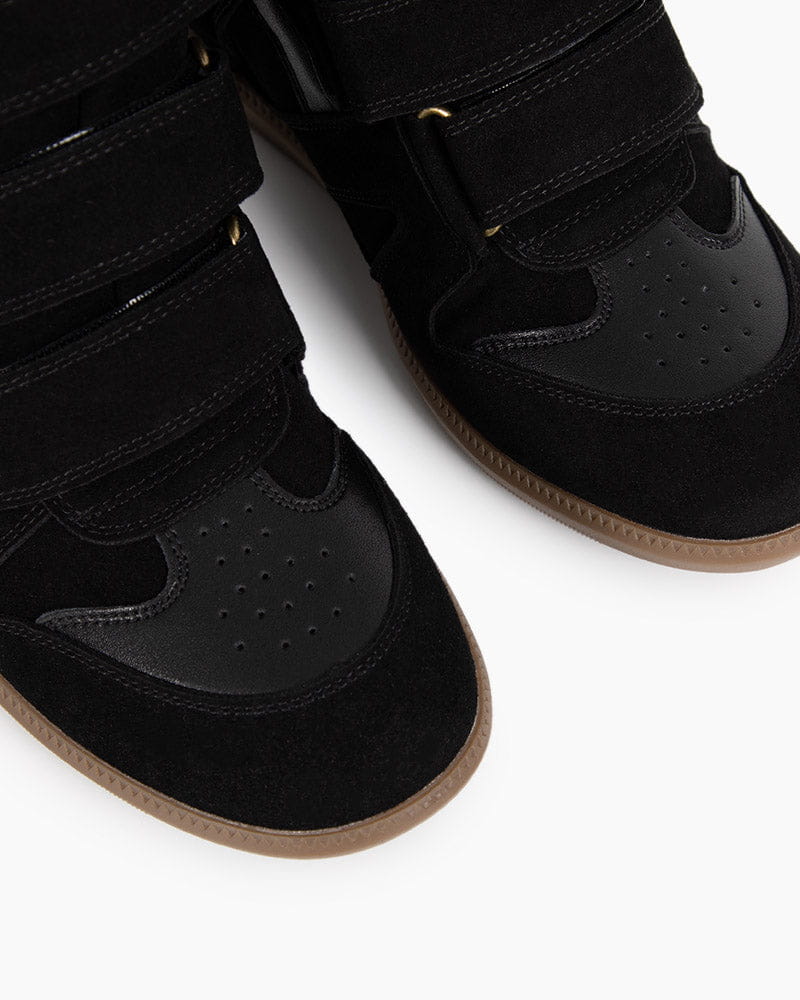 Bekett Suede and Leather High-Top Trainers