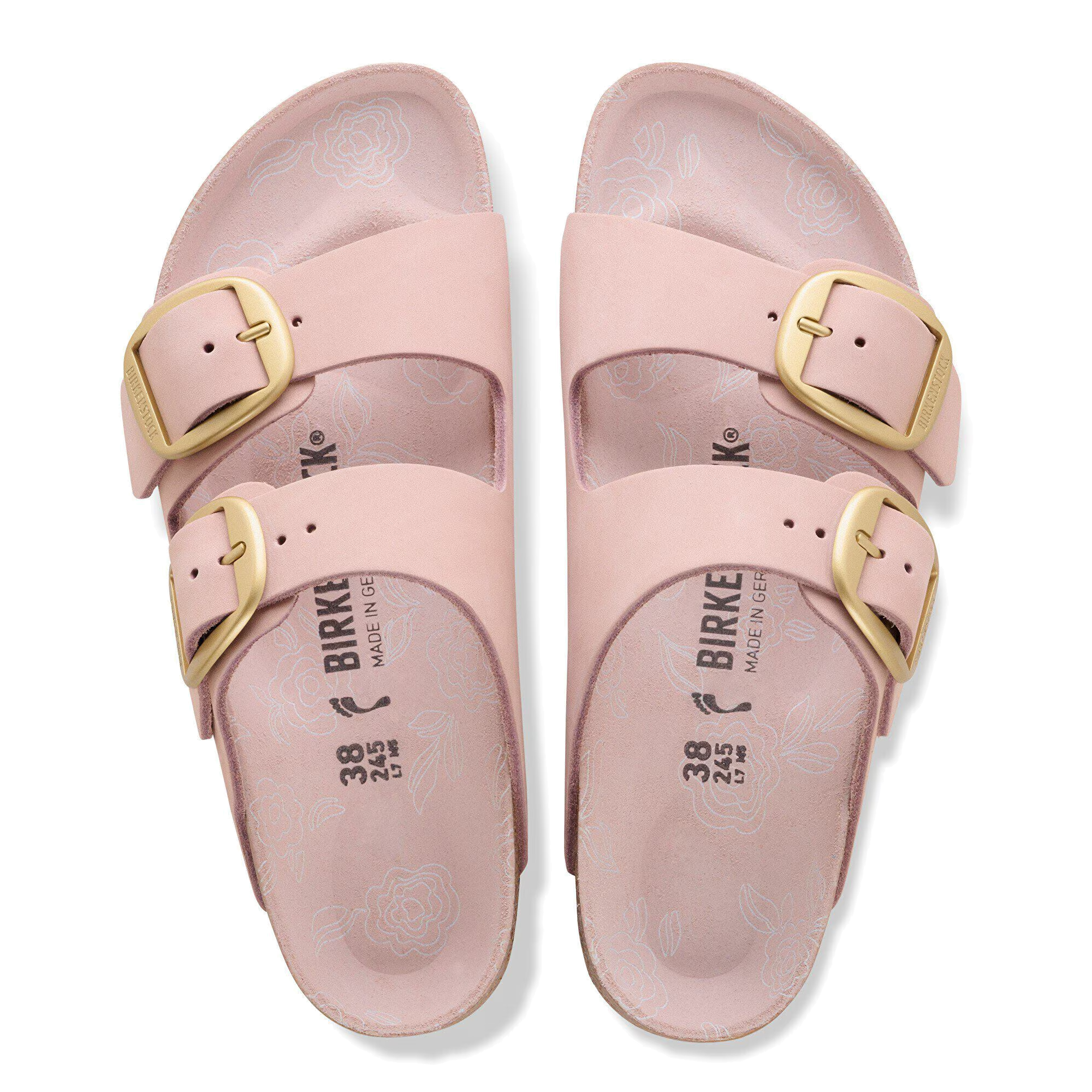 Arizona Big Buckle Soft Pink Nubuck (Women)