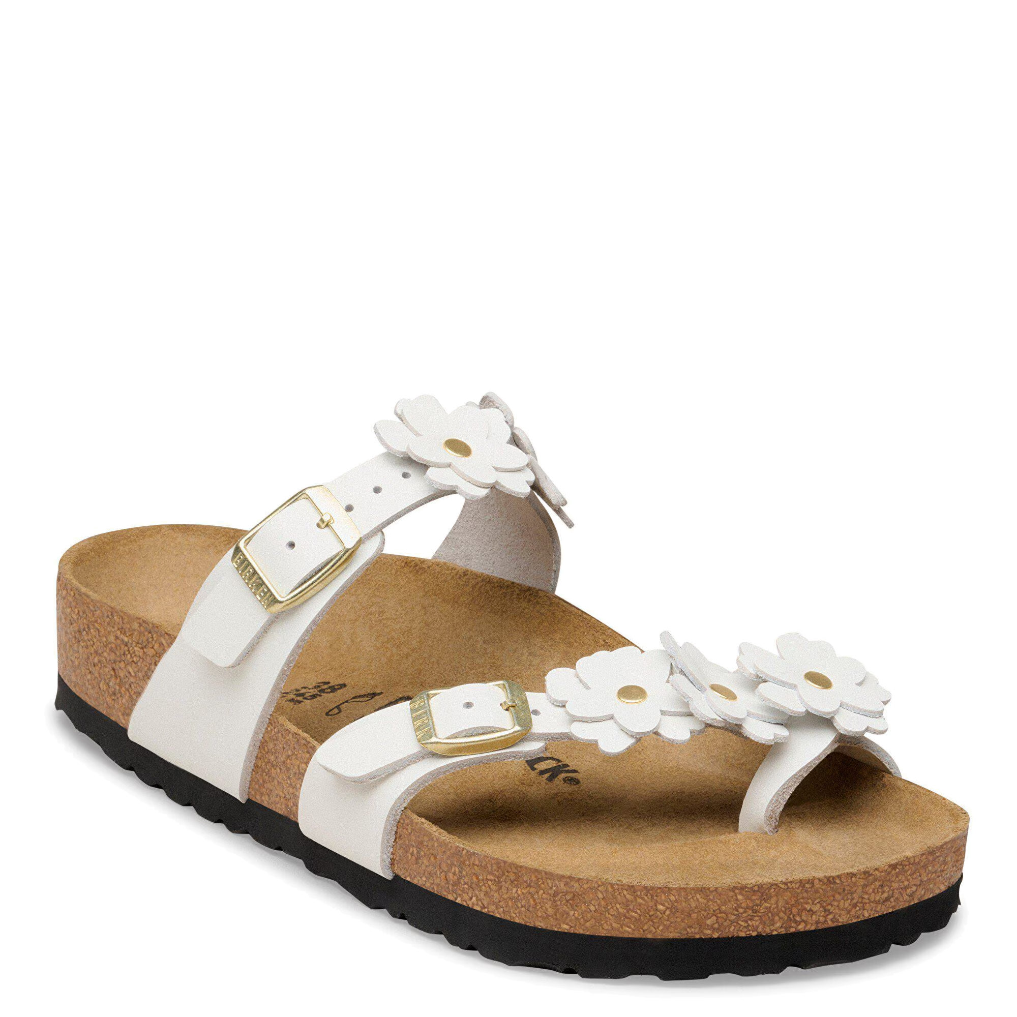Mayari Flowers White Leather (Women)