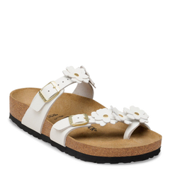 Mayari Flowers White Leather (Women)