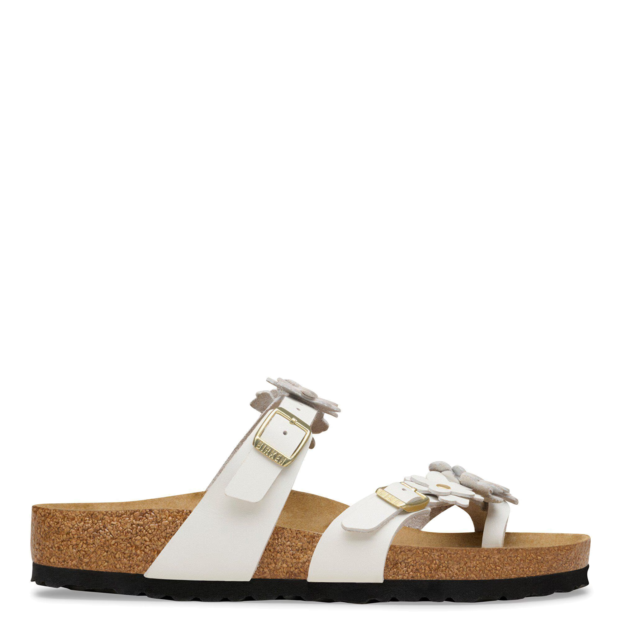 Mayari Flowers White Leather (Women)