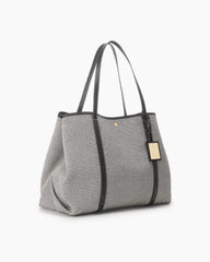 Women's Canvas & Leather Large Emerie Tote Bag