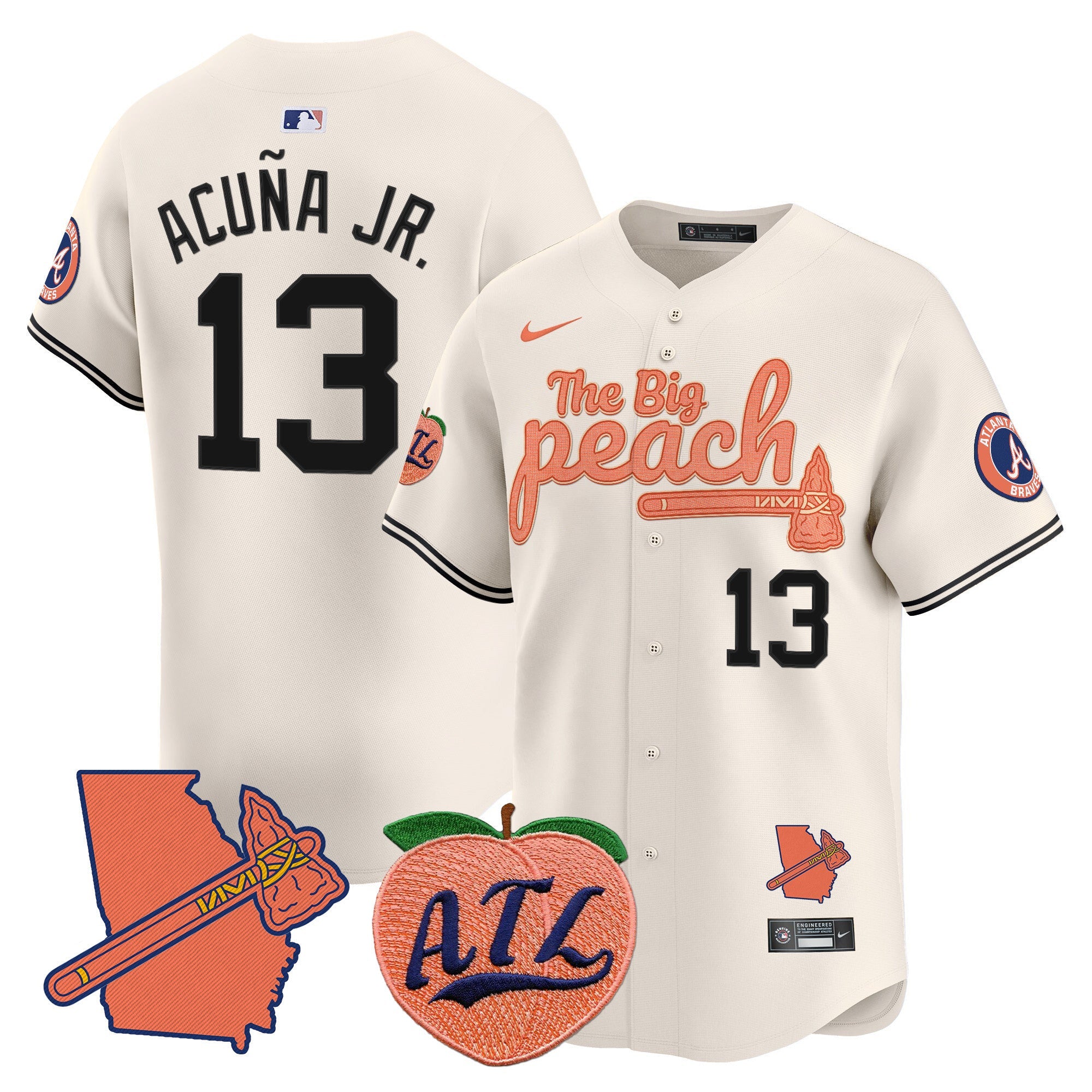 ATL The Big Peach Vapor Premier Limited Jersey V2 - All Stitched