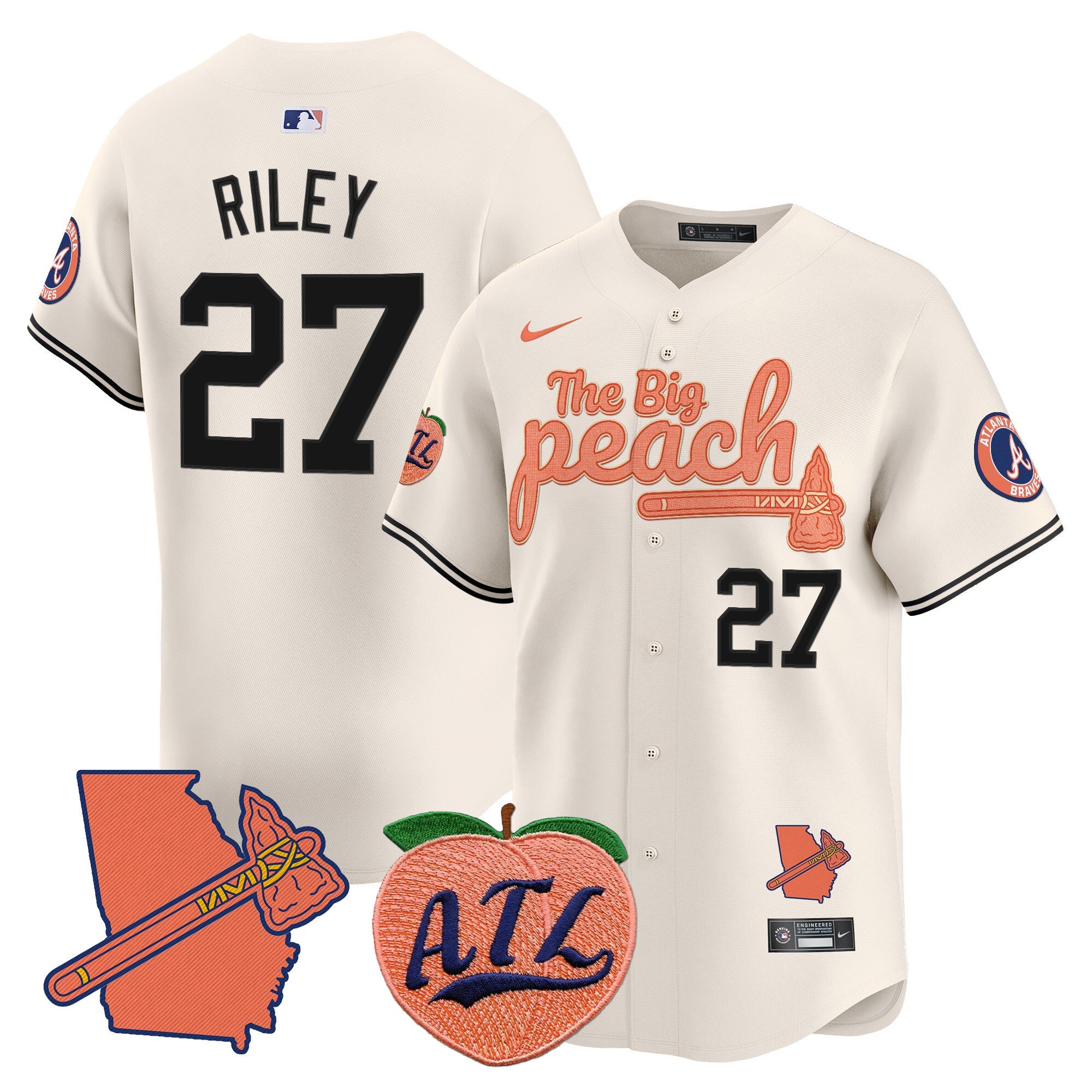 ATL The Big Peach Vapor Premier Limited Jersey V2 - All Stitched