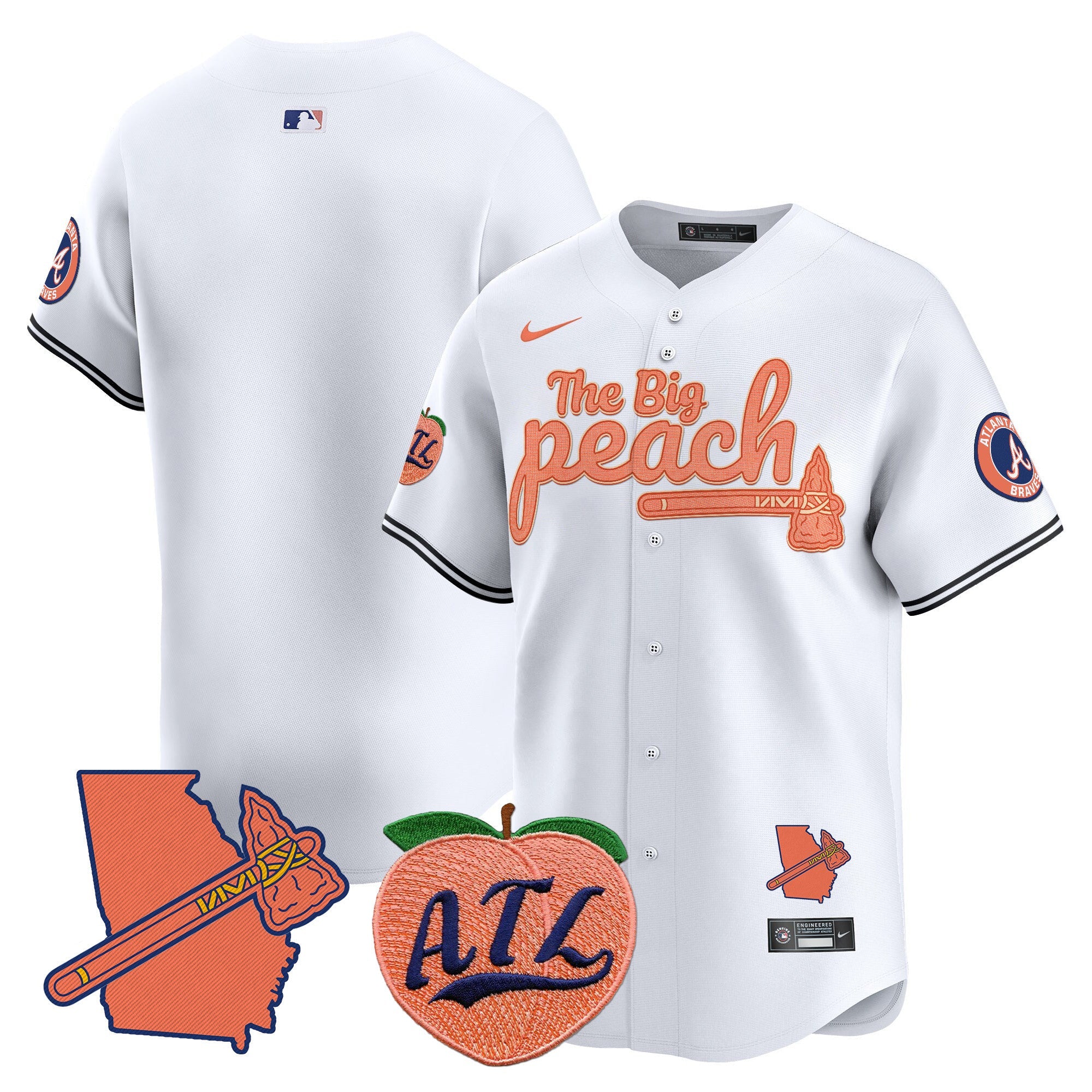 ATL The Big Peach Vapor Premier Limited Jersey V2 - All Stitched