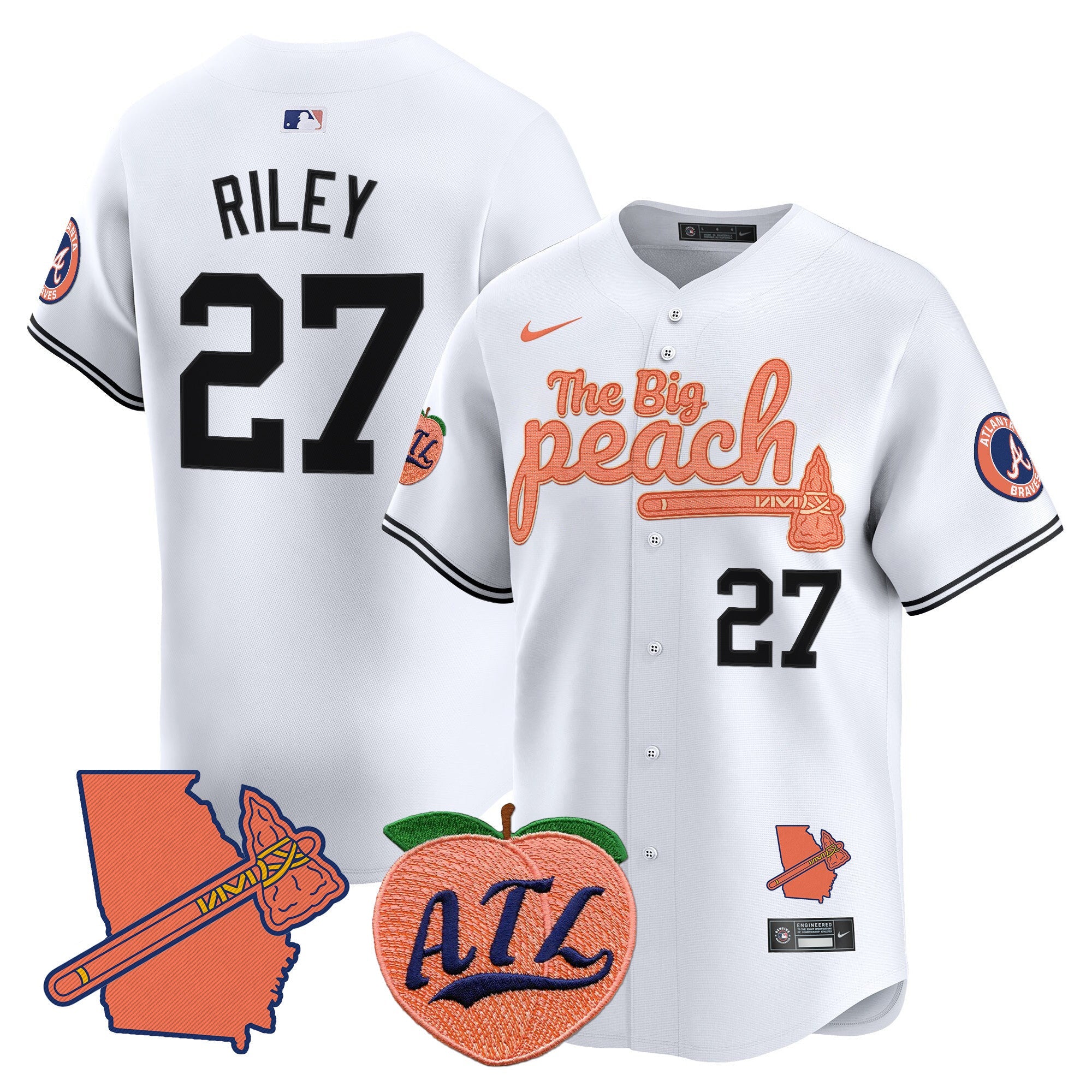 ATL The Big Peach Vapor Premier Limited Jersey V2 - All Stitched