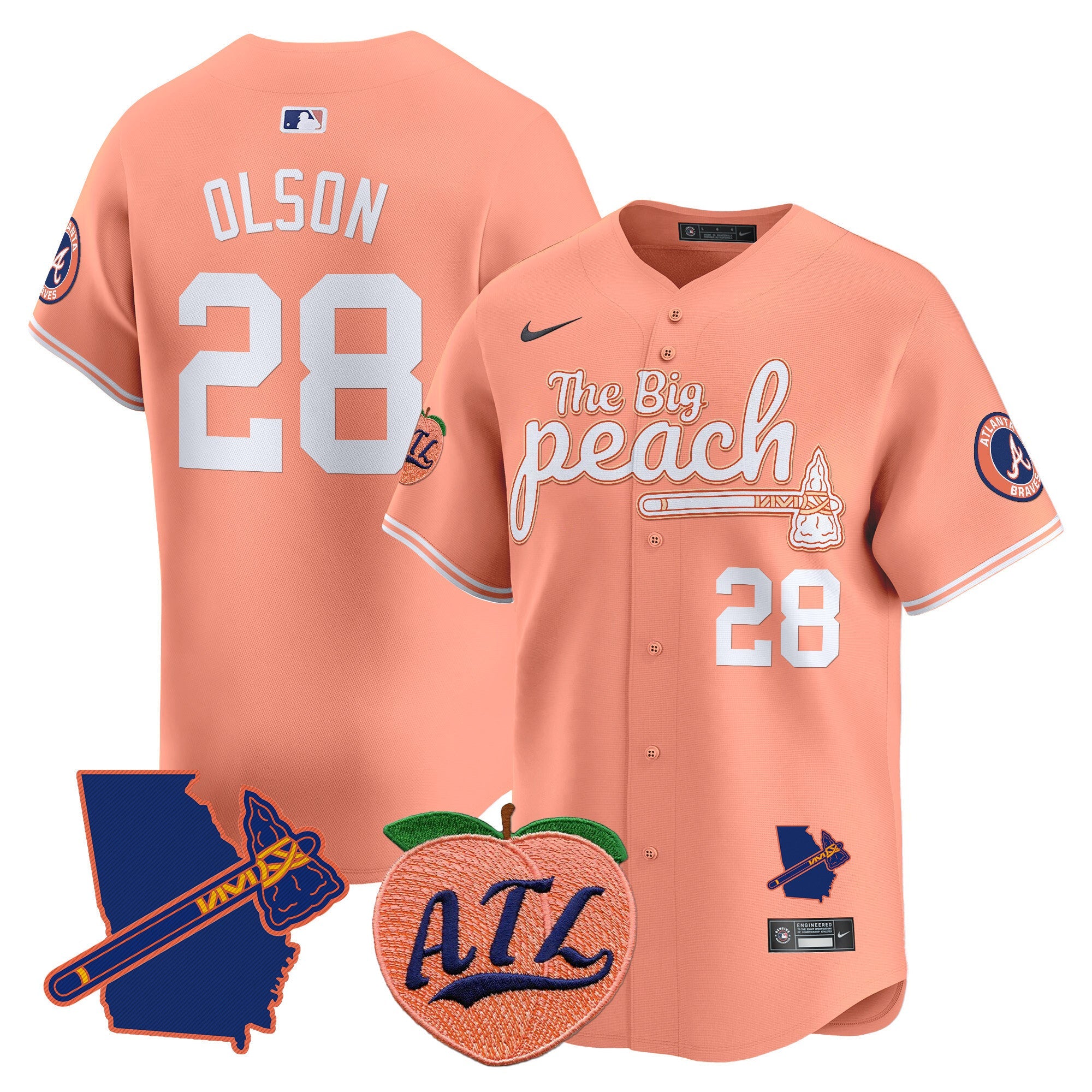 ATL The Big Peach Vapor Premier Limited Jersey V2 - All Stitched