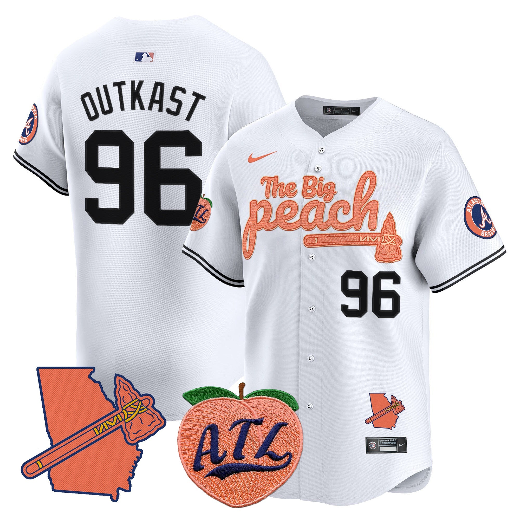 ATL The Big Peach Vapor Premier Limited Jersey V2 - All Stitched