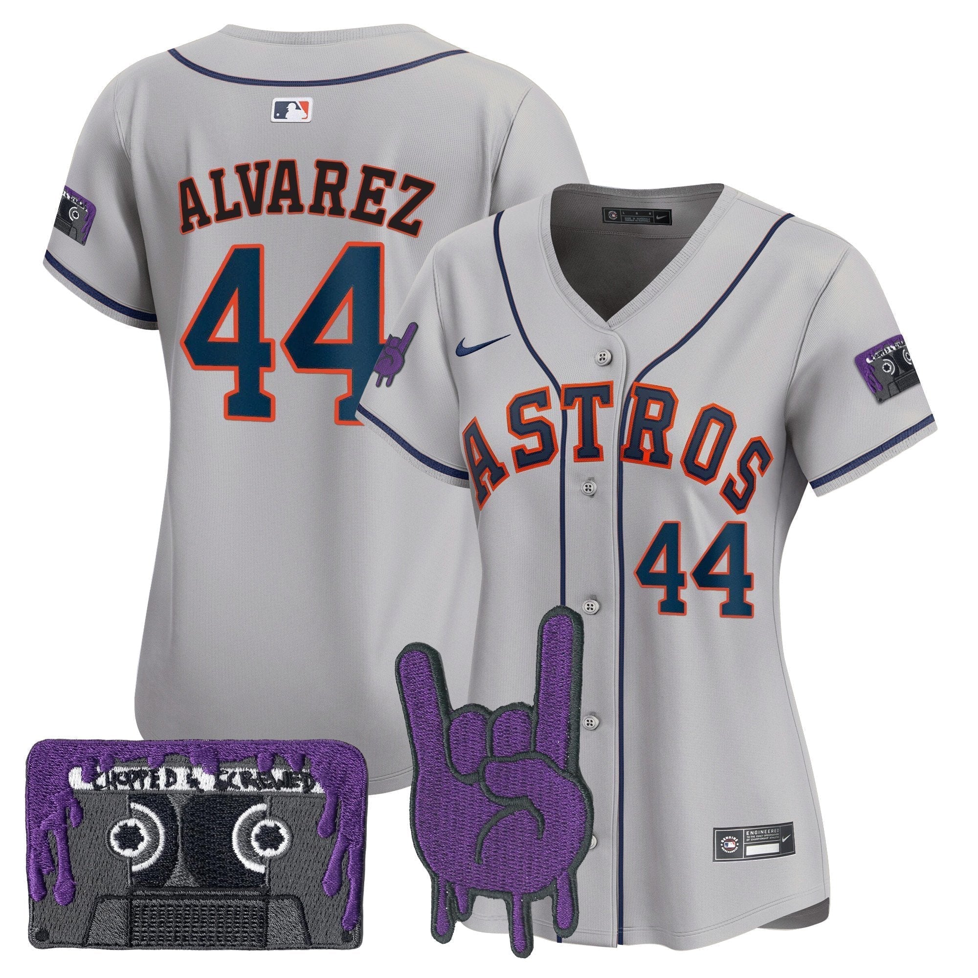 Women's HOU DJ Screw Patch Vapor Premier Limited Jersey - All Stitched