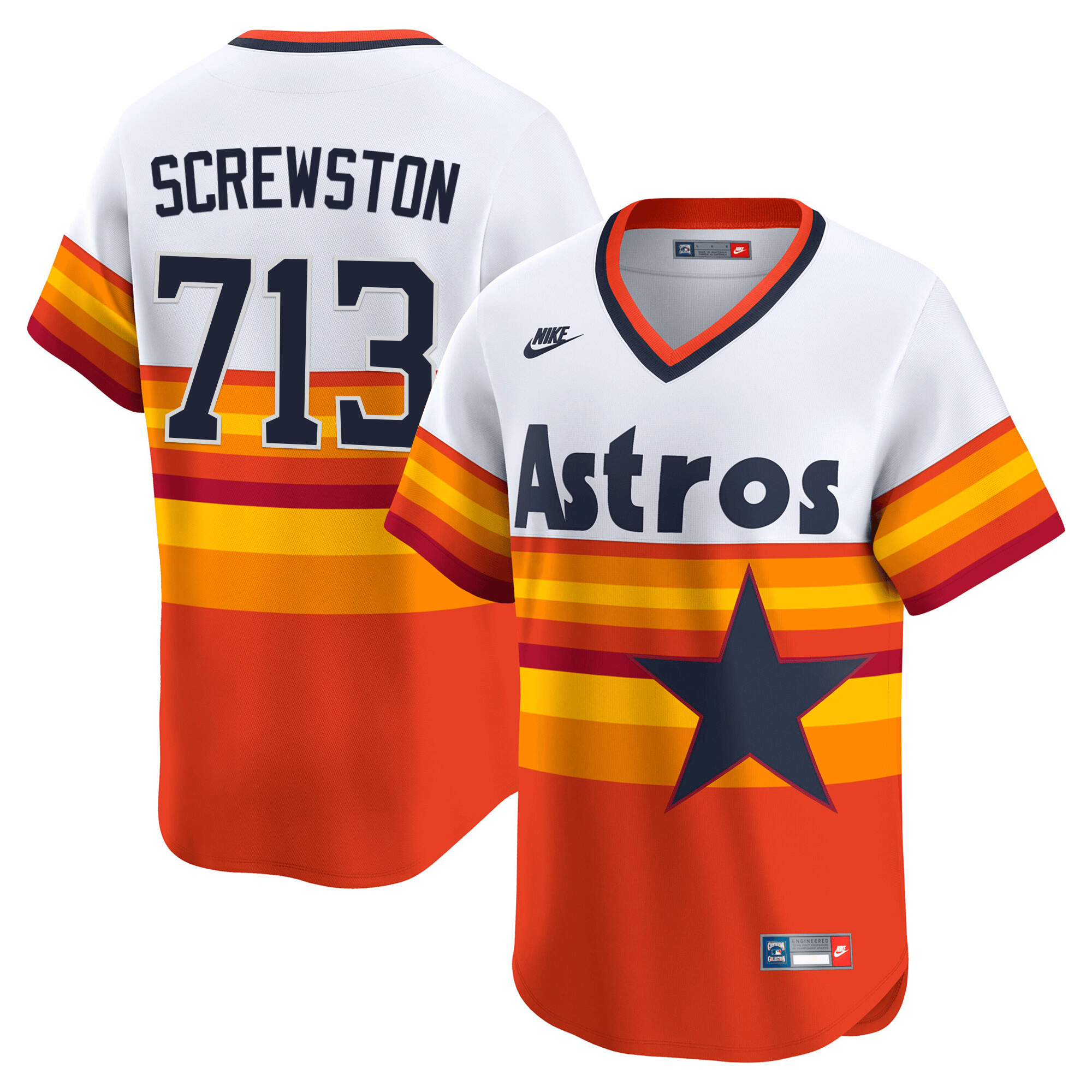HOU Throwback Vapor Premier Limited Jersey - All Stitched