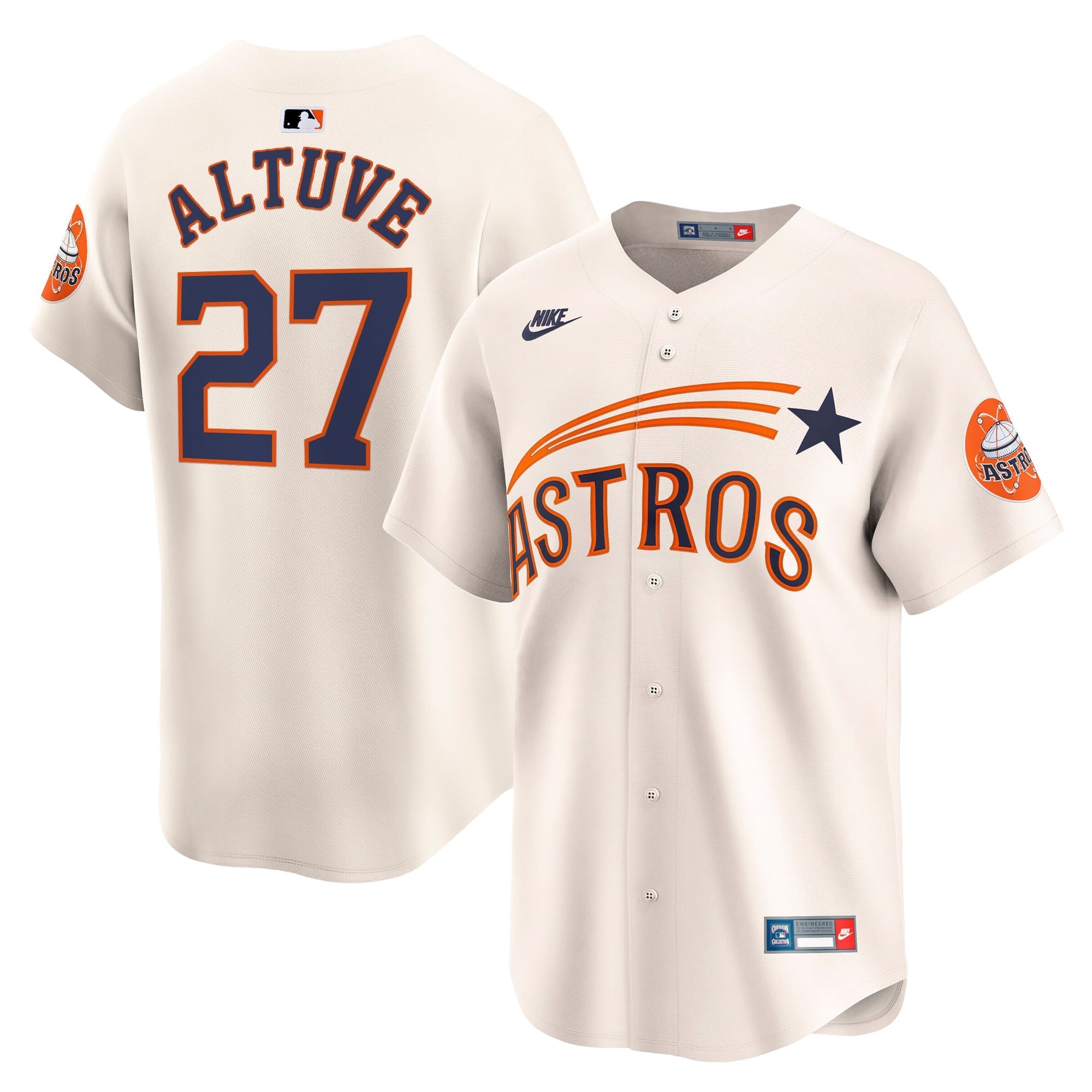 HOU Throwback Vapor Premier Limited Jersey - All Stitched